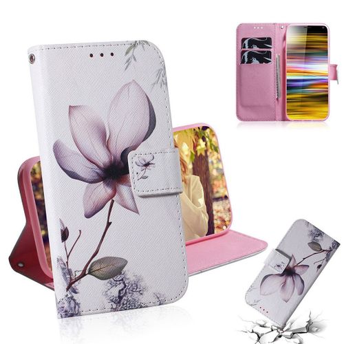 Sony Xperia 10 Plus Coque, Saturcase Beau Pu Cuir Magnétique Flip Portefeuille Support Porte-Carte Protecteur Housse Étui Pour Sony Xperia 10 Plus (Tx-7)