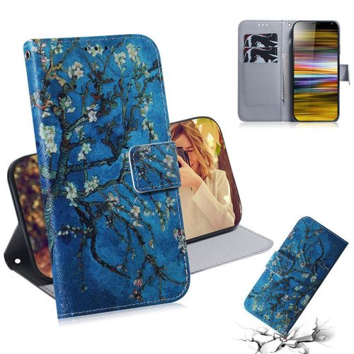 Sony Xperia 10 Plus Coque, Saturcase Beau Pu Cuir Magnétique Flip Portefeuille Support Porte-Carte Protecteur Housse Étui Pour Sony Xperia 10 Plus (Tx-1)