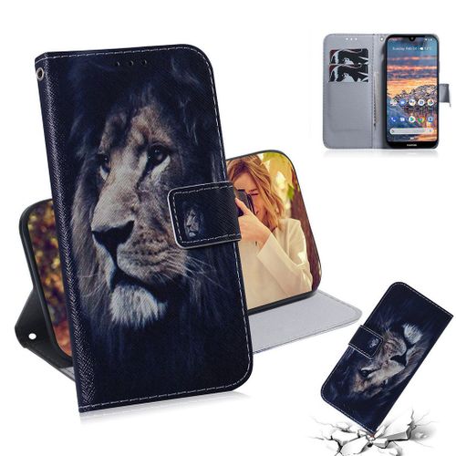 Nokia 4.2 Coque, Saturcase Beau Pu Cuir Magnétique Flip Portefeuille Support Porte-Carte Protecteur Housse Étui Pour Nokia 4.2 (Tx-3)