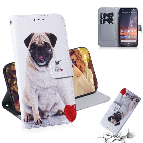 Nokia 3.2 Coque, Saturcase Beau Pu Cuir Magnétique Flip Portefeuille Support Porte-Carte Protecteur Housse Étui Pour Nokia 3.2 (Tx-9)