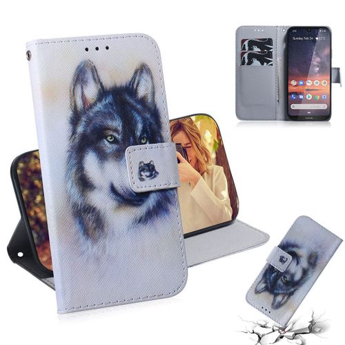 Nokia 3.2 Coque, Saturcase Beau Pu Cuir Magnétique Flip Portefeuille Support Porte-Carte Protecteur Housse Étui Pour Nokia 3.2 (Tx-8)