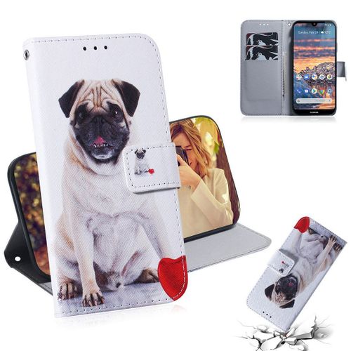 Nokia 4.2 Coque, Saturcase Beau Pu Cuir Magnétique Flip Portefeuille Support Porte-Carte Protecteur Housse Étui Pour Nokia 4.2 (Tx-9)