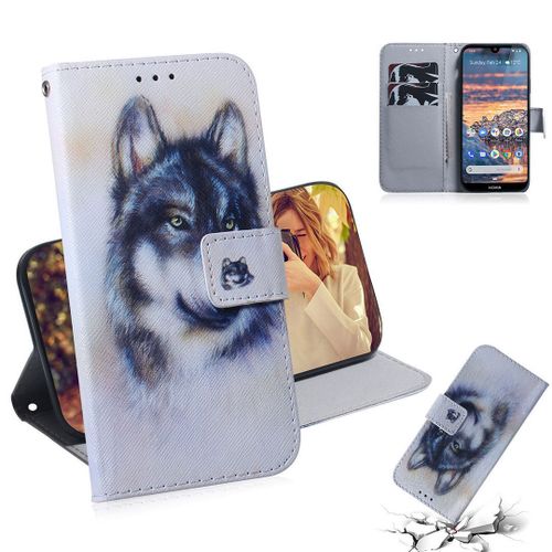 Nokia 4.2 Coque, Saturcase Beau Pu Cuir Magnétique Flip Portefeuille Support Porte-Carte Protecteur Housse Étui Pour Nokia 4.2 (Tx-8)