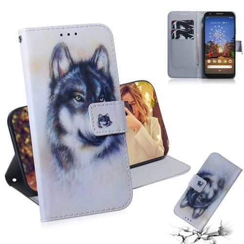 Google Pixel 3a Xl Coque, Saturcase Beau Pu Cuir Magnétique Flip Portefeuille Support Porte-Carte Protecteur Housse Étui Pour Google Pixel 3a Xl (Tx-8)