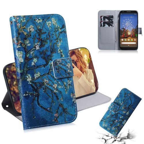 Google Pixel 3a Xl Coque, Saturcase Beau Pu Cuir Magnétique Flip Portefeuille Support Porte-Carte Protecteur Housse Étui Pour Google Pixel 3a Xl (Tx-1)
