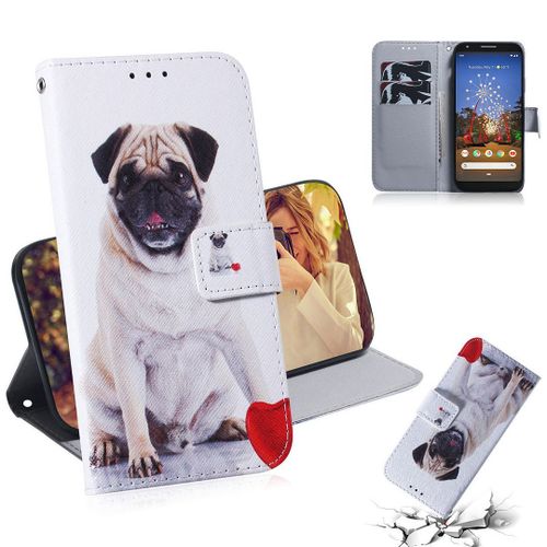 Google Pixel 3a Xl Coque, Saturcase Beau Pu Cuir Magnétique Flip Portefeuille Support Porte-Carte Protecteur Housse Étui Pour Google Pixel 3a Xl (Tx-9)