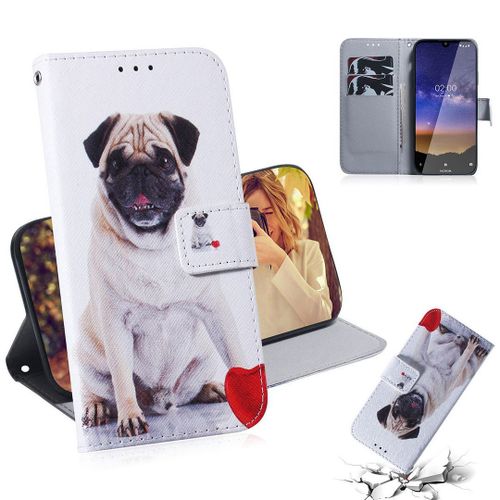 Nokia 2.2 Coque, Saturcase Beau Pu Cuir Magnétique Flip Portefeuille Support Porte-Carte Protecteur Housse Étui Pour Nokia 2.2 (Tx-9)