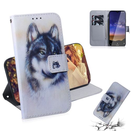 Nokia 2.2 Coque, Saturcase Beau Pu Cuir Magnétique Flip Portefeuille Support Porte-Carte Protecteur Housse Étui Pour Nokia 2.2 (Tx-8)
