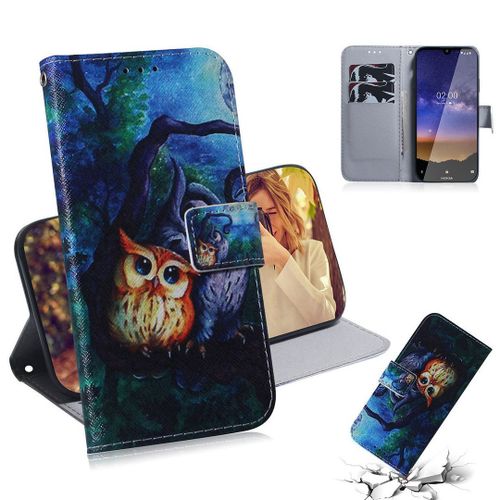 Nokia 2.2 Coque, Saturcase Beau Pu Cuir Magnétique Flip Portefeuille Support Porte-Carte Protecteur Housse Étui Pour Nokia 2.2 (Tx-6)