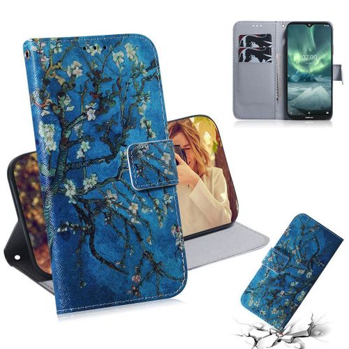 Nokia 6.2 / 7.2 Coque, Saturcase Beau Pu Cuir Magnétique Flip Portefeuille Support Porte-Carte Protecteur Housse Étui Pour Nokia 6.2 / 7.2 (Tx-1)