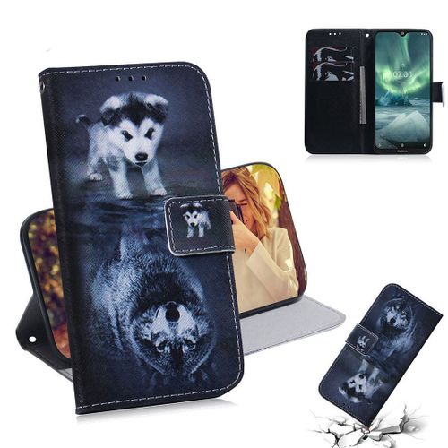 Nokia 6.2 / 7.2 Coque, Saturcase Beau Pu Cuir Magnétique Flip Portefeuille Support Porte-Carte Protecteur Housse Étui Pour Nokia 6.2 / 7.2 (Tx-10)
