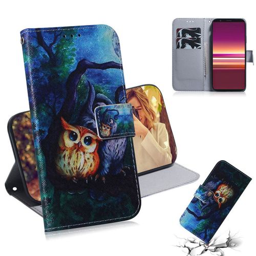 Sony Xperia 5 Coque, Saturcase Beau Pu Cuir Magnétique Flip Portefeuille Support Porte-Carte Protecteur Housse Étui Pour Sony Xperia 5 (Tx-6)