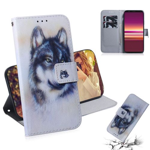 Sony Xperia 5 Coque, Saturcase Beau Pu Cuir Magnétique Flip Portefeuille Support Porte-Carte Protecteur Housse Étui Pour Sony Xperia 5 (Tx-8)