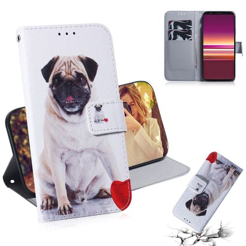 Sony Xperia 5 Coque, Saturcase Beau Pu Cuir Magnétique Flip Portefeuille Support Porte-Carte Protecteur Housse Étui Pour Sony Xperia 5 (Tx-9)