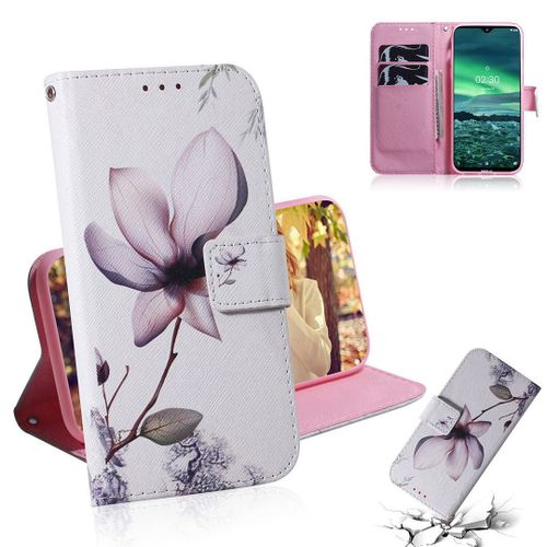 Nokia 2.3 Coque, Saturcase Beau Pu Cuir Magnétique Flip Portefeuille Support Porte-Carte Protecteur Housse Étui Pour Nokia 2.3 (Tx-7)