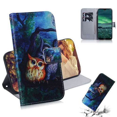 Nokia 2.3 Coque, Saturcase Beau Pu Cuir Magnétique Flip Portefeuille Support Porte-Carte Protecteur Housse Étui Pour Nokia 2.3 (Tx-6)