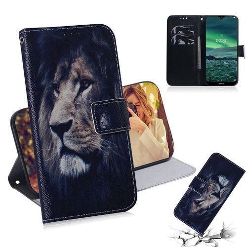 Nokia 2.3 Coque, Saturcase Beau Pu Cuir Magnétique Flip Portefeuille Support Porte-Carte Protecteur Housse Étui Pour Nokia 2.3 (Tx-3)