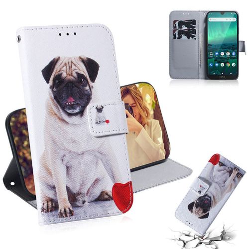 Nokia 1.3 Coque, Saturcase Beau Pu Cuir Magnétique Flip Portefeuille Support Porte-Carte Protecteur Housse Étui Pour Nokia 1.3 (Tx-9)