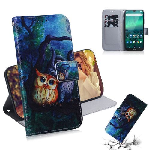 Nokia 1.3 Coque, Saturcase Beau Pu Cuir Magnétique Flip Portefeuille Support Porte-Carte Protecteur Housse Étui Pour Nokia 1.3 (Tx-6)