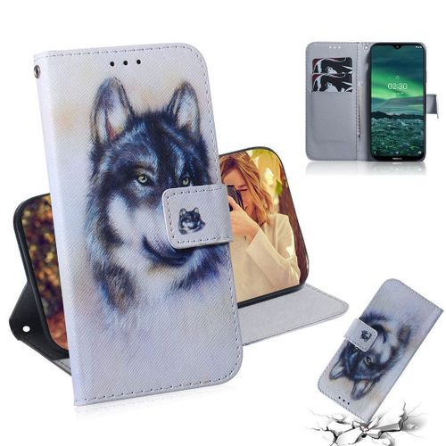Nokia 2.3 Coque, Saturcase Beau Pu Cuir Magnétique Flip Portefeuille Support Porte-Carte Protecteur Housse Étui Pour Nokia 2.3 (Tx-8)