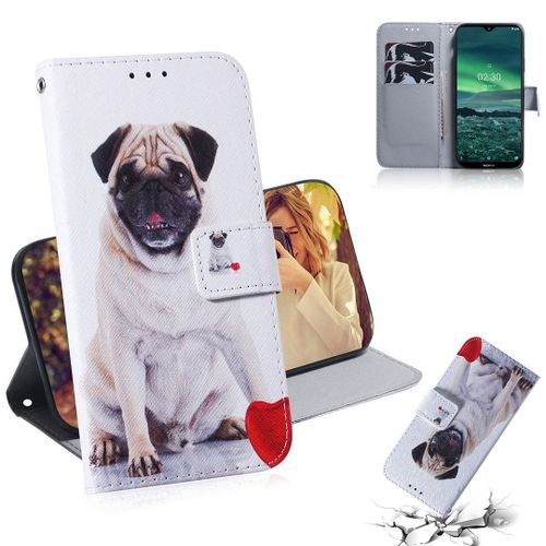 Nokia 2.3 Coque, Saturcase Beau Pu Cuir Magnétique Flip Portefeuille Support Porte-Carte Protecteur Housse Étui Pour Nokia 2.3 (Tx-9)