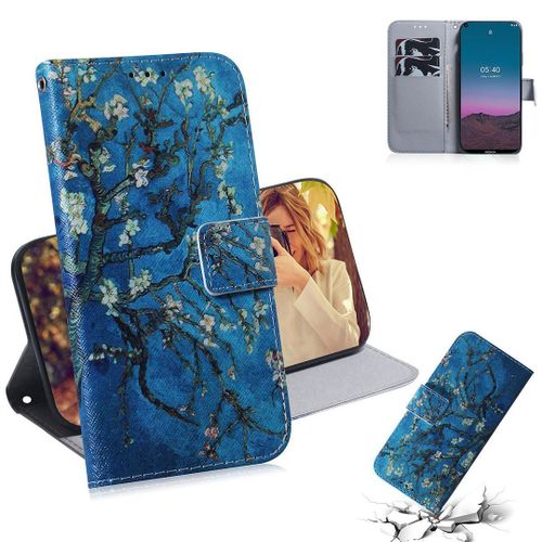 Saturcase Coque Pour Nokia 5.4, Beau Pu Cuir Magnétique Flip Portefeuille Support Porte-Carte Protecteur Housse Étui Pour Nokia 5.4 (Tx-1)