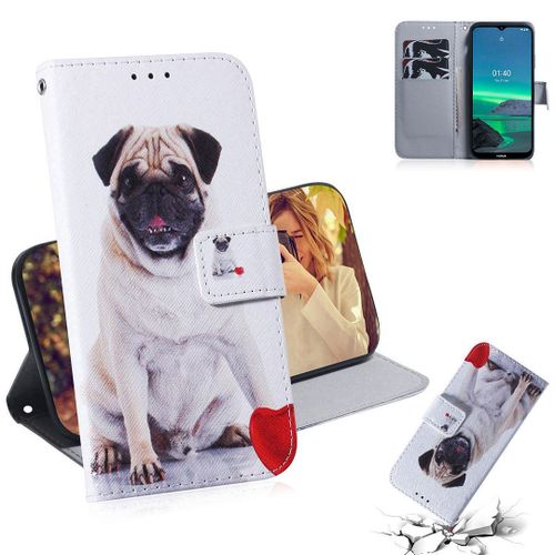 Saturcase Coque Pour Nokia 1.4, Beau Pu Cuir Magnétique Flip Portefeuille Support Porte-Carte Protecteur Housse Étui Pour Nokia 1.4 (Tx-9)