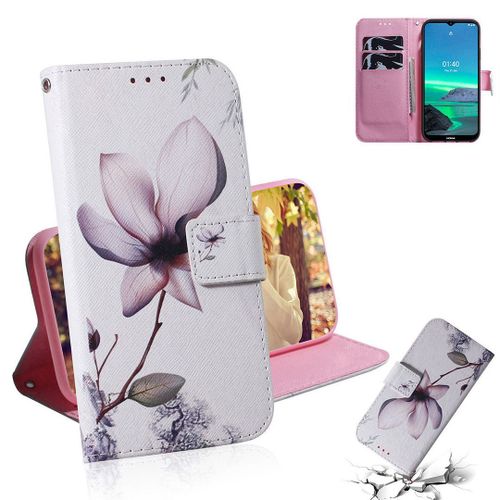 Saturcase Coque Pour Nokia 1.4, Beau Pu Cuir Magnétique Flip Portefeuille Support Porte-Carte Protecteur Housse Étui Pour Nokia 1.4 (Tx-7)