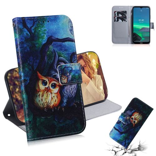 Saturcase Coque Pour Nokia 1.4, Beau Pu Cuir Magnétique Flip Portefeuille Support Porte-Carte Protecteur Housse Étui Pour Nokia 1.4 (Tx-6)