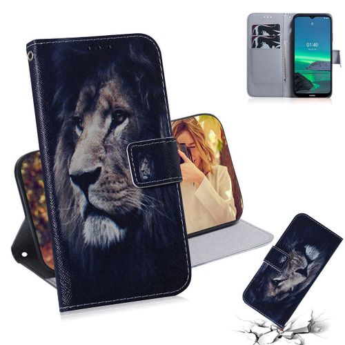 Saturcase Coque Pour Nokia 1.4, Beau Pu Cuir Magnétique Flip Portefeuille Support Porte-Carte Protecteur Housse Étui Pour Nokia 1.4 (Tx-3)