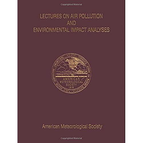 Lectures On Air Pollution And Environmental Impact Analyses