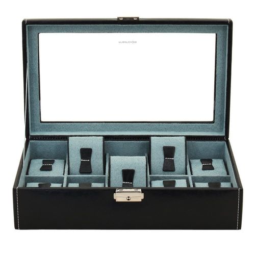 Friedrich 23. Boite 10 Montres. James, Plastique. Bleu, Uni.