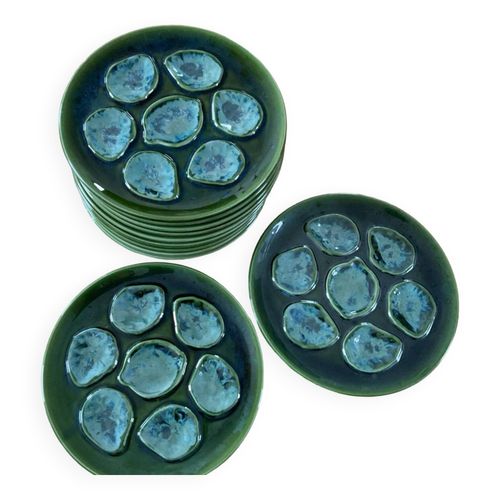Assiettes  Hutres Annes 50 Vert