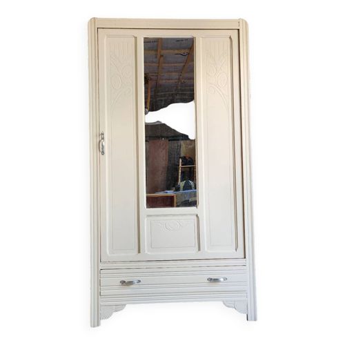 Armoire Parisienne Art Deco Blanc