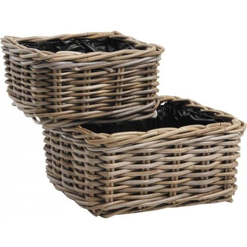 Corbeille Carrée En Poelet (Lot De 2)