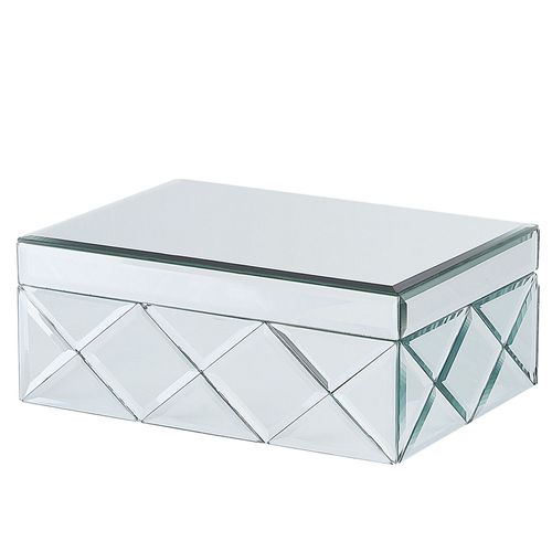 Boîte À Bijoux Argentée Effet Miroir Gorron