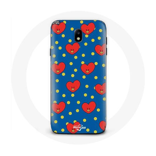 Coque Pour Samsung Galaxy S4 Bts Bangtan Garçons Bt21 Tata De V Fond Bleu