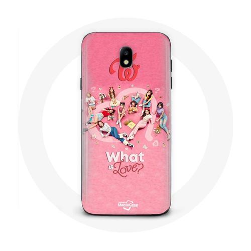 Coque Pour Samsung Galaxy S4 Twice Logo Rouge Affiche What Is Love