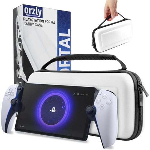Étui De Transport Pour Lecteur À Distance Playstation Portal, Accessoires Pour Console Ps5, Protection De Voyage Et De Stockage Pour Chargeur De Casque Et Plus Blanc/Noir -Édition Coffret Cadeau