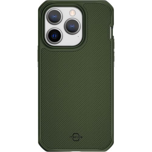 Coque Renforcée Iphone 14 Pro Ballistic Nylon R 100% Plastique Recyclé Verte Itskins