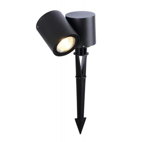 Spot Extérieur Led Topaze Piquet 2x6 W 3000k Ip54ik08 Graphite