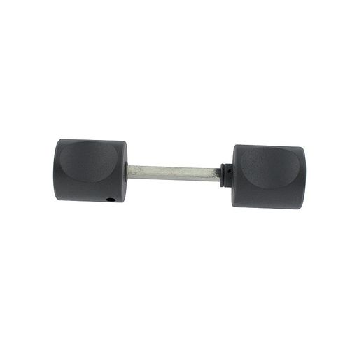 Bouton double noir carré de 6 mm pour Freelox horizontale