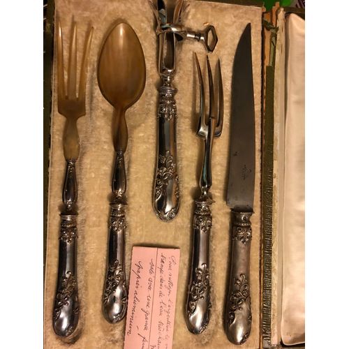 Service En Argent Pour Gigot Ancien 