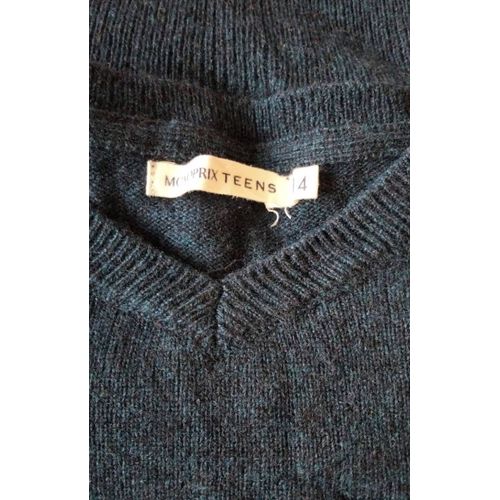 Pull Bleu Marine Homme Cachemire