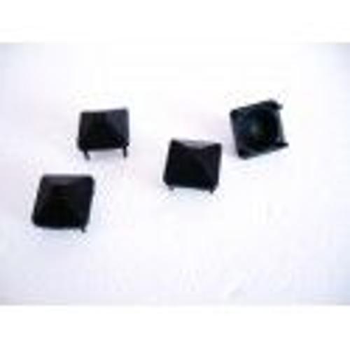 clou diamant noir 18 x 18 mm lot de 4 clou central