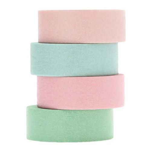 Set De 4 Masking Tapes Pailletés Pastel