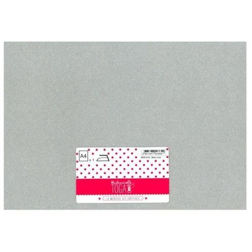 Mlle Toga Tissu Glitter Thermocollant - A4 - Blanc Iris?