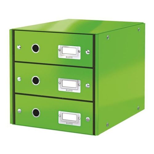 Module De Classement Leitz Click&Store Wow 3 Tiroirs Vert