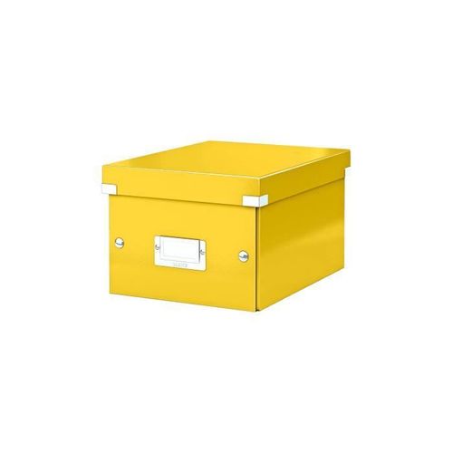 Boîte De Rangement Carton Leitz Click&Store Wow H 20 X L 28 X P 36,8 Cm Jaune