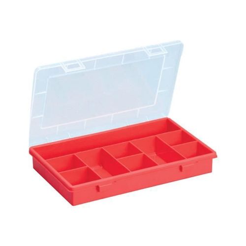 Pressel Euro Plus Basic - Boîte De Rangement - 15 Pochettes - Rouge, Transparent